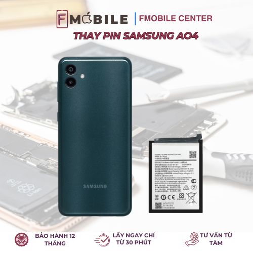 thay pin Samsung A04 tại Cần Thơ