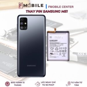 Thay pin Samsung M51 lấy nhanh trong ngày tại Cần Thơ