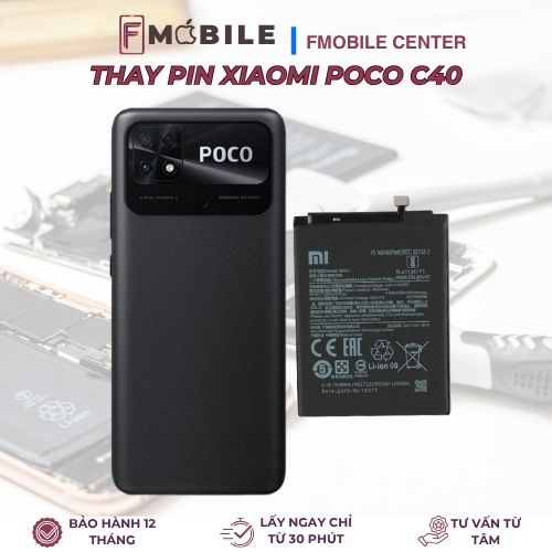 Thay pin Xiaomi Poco C40 Cần Thơ
