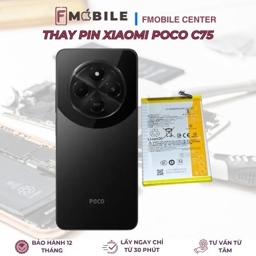 Thay pin Xiaomi Poco C75 Cần Thơ