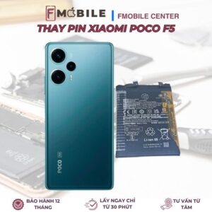 Thay pin điện thoại Xiaomi Poco F5 tại Cần Thơ