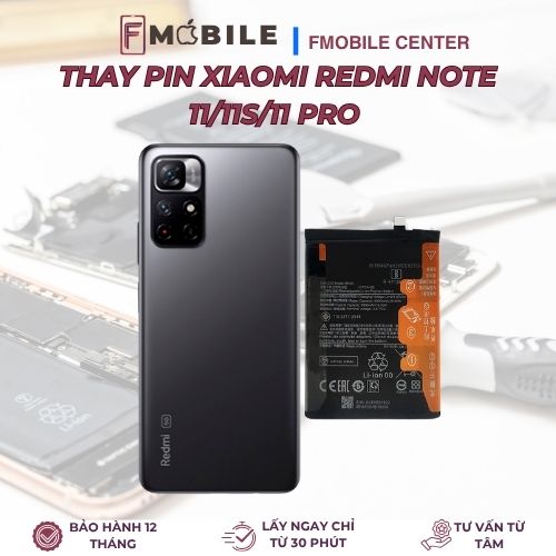 thay pin Xiaomi Redmi Note 11 Cần Thơ