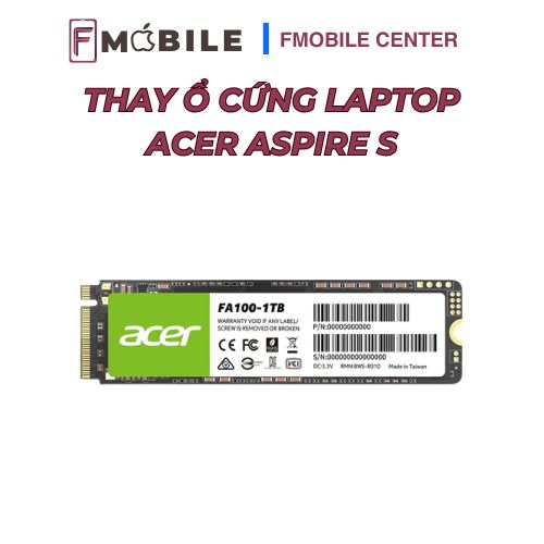 Acer Aspire S ổ cứng bị lỗi gây treo máy